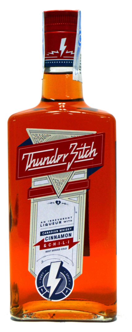 Thunder Bitch 70 cl. 30%vol. Licor de Whisky canadiense aderezado con chili y canela