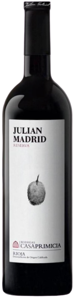 Julián Madrid, Reserva 2015  75 cl. (Bodegas Casa Primicia-Laguardia)