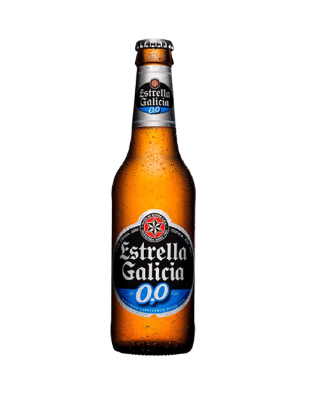 Estrella Galicia,  Sin Alcohol, Botella 25 cl. (24 Unid.)  0,0% vol.