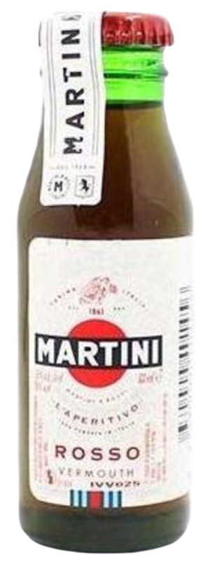 Vermut Martini Rojo, Miniatura 6 cl. (Cristal)