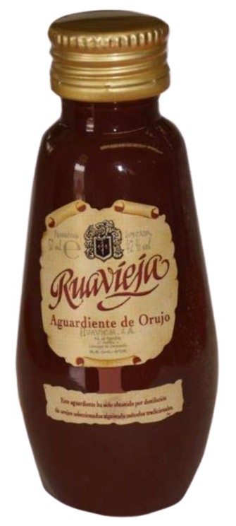 Licor de Orujo Ruavieja, Miniatura 5 cl.