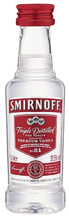 Vodka Smirnoff, Miniatura 5 cl.