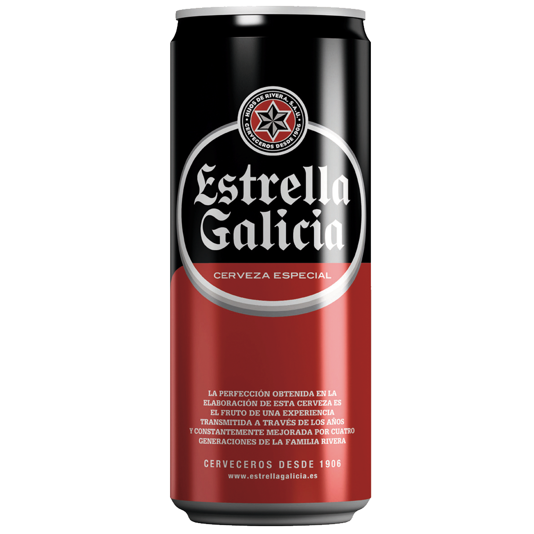 Estrella Galicia, Lata 33 cl. (24 Unid.) 5,5% vol.