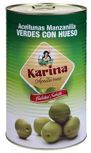 Aceitunas Verdes (Sabor Anchoa) Karina 4300gr.
